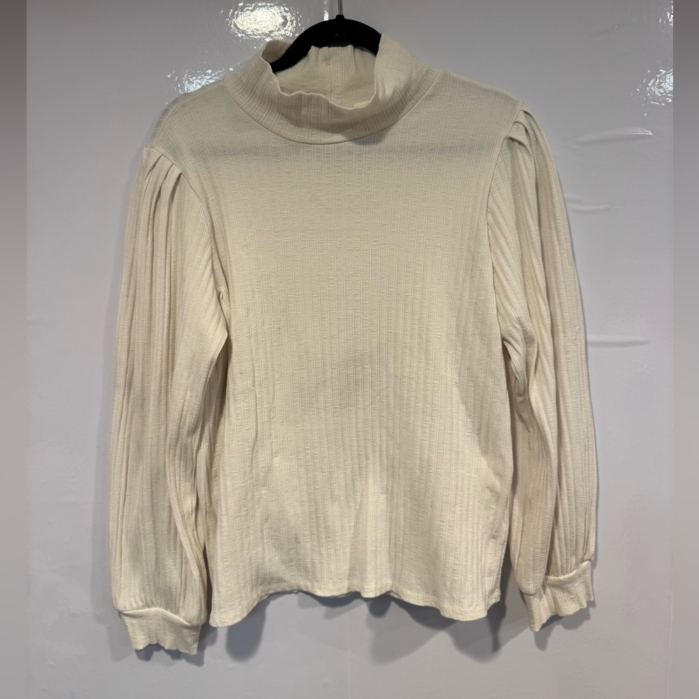 Cream‎ Bohme Ribbed Turtleneck Sweater
